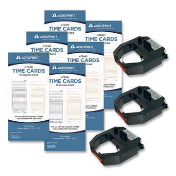 Acroprint® Txp300 Accessory Bundle, Bi-weekly-weekly, Two Sides, 3.5 X 7.5 freeshipping - TVN Wholesale